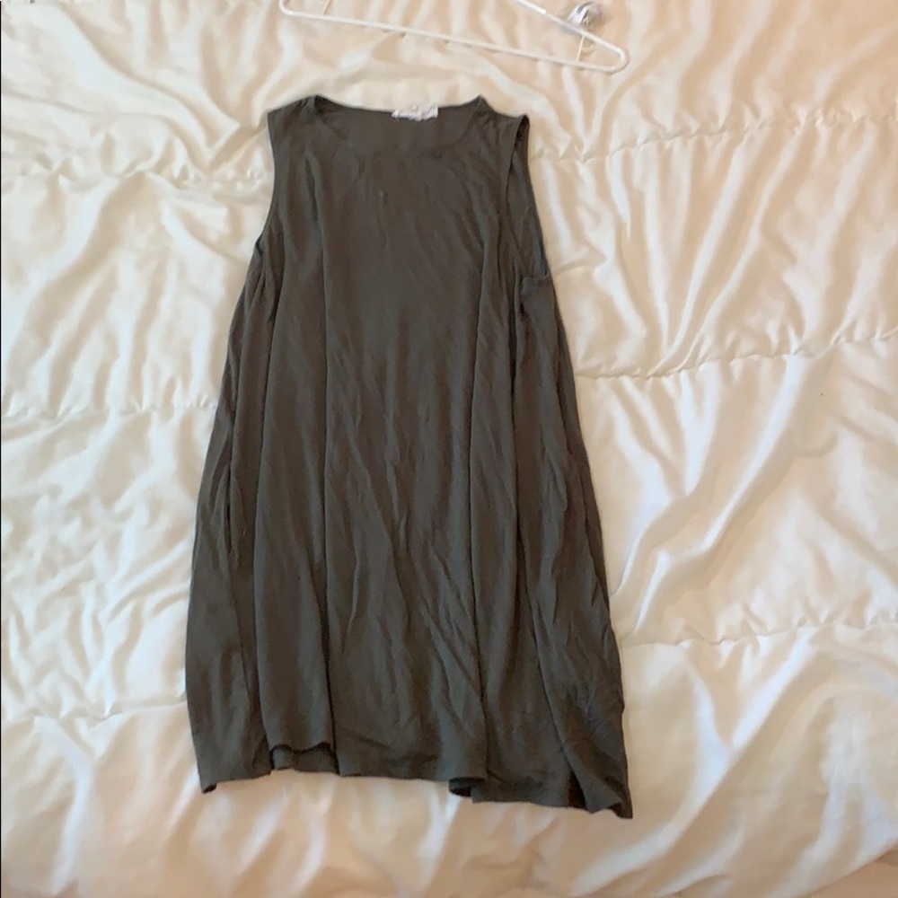 green t-shirt dress